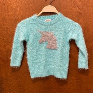Cat & Jack fuzzy sweater size 2T